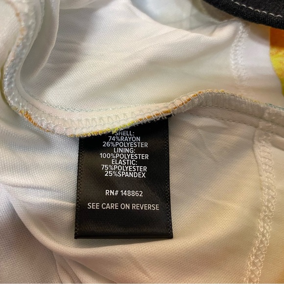 Torrid womens shirt size 6X peplum gauze smocked top colorful plus size - Picture 7 of 9